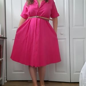 🥂HOST PICK🥂 Vintage Cotton Midi Dress Size M/L